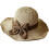(B Beige, color_name) Ψάθινο καπέλο με φιόγκο, πτυσσόμενο, ανδρικό, για παραλία 1