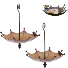 (2pcs, -) Hrănitoare Păsări Umbrelă și Cadă, Metal, Rezistent Vreme, pentru Grădină