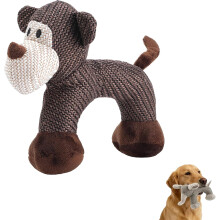 (Monkey, -) Giocattolo cane squeaky lino safari, durevole per cani grandi, interattivo