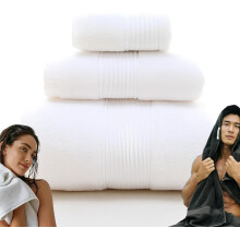 (White, -) Handtücher 650 GSM ägyptische Baumwolle 2026, 3er-Pack Luxus