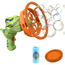 (Green, -) Dinosaurus bellenspuit blaster speelgoed, automatische bellenspuit voor kinderen, oplaadbaar
