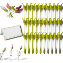 (30 PCS, -) Rose Napkin Holder, Handcrafted Plastic Bloom Flower for Home Kitchen