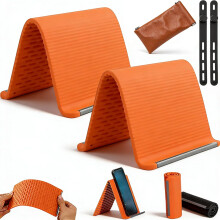 (Orange*2, -) Opvouwbare siliconen aluminium houder 2026, opvouwbare telefoonhouder voor reizen