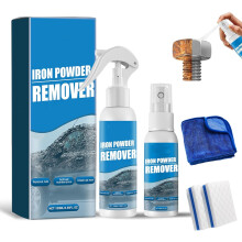 (30 & 100 ML, -) Jern pulver fjerner spray 2026, hurtigtvirkende rustfjernelse til metal & biler