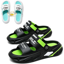 (Green, 7.5 Women/6.5 Men) Gepolsterte Sandalen mit Griff, rutschfest, leicht für Damen Herren
