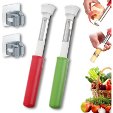 (Red & Green, -) 2-in-1 Apfelentkerner und Schäler, Edelstahl
