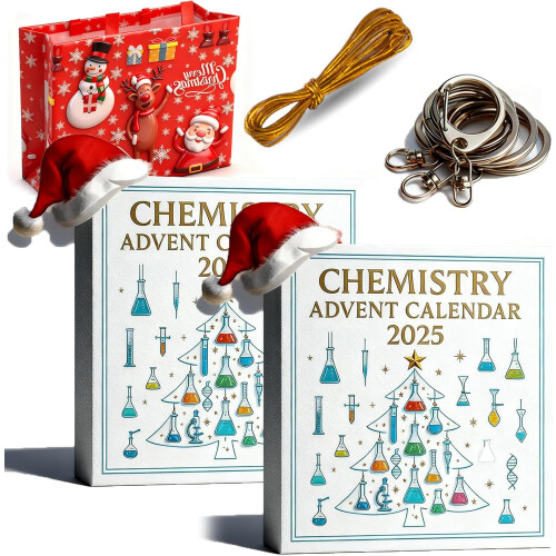 (2PCS All Style, -) Ημερολόγιο Advent χημείας 2025, 24 ημέρες