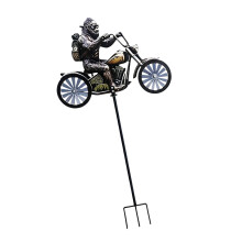 Eye Catching Biking Windmill Yard Ornament Outdoor Decoration