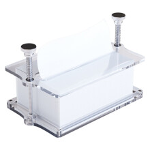 Contemporary Clear Tissue Paper Holder with Innovative Elevating