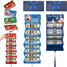 (2PCS Blue, -) Φάκελος δώρου μετρητών Χριστουγέννων, DIY, 10 θήκες