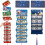 (2PCS Blue, -) Φάκελος δώρου μετρητών Χριστουγέννων, DIY, 10 θήκες 1
