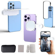 (2PCS White A+B, -) Lentilă Efect Oglindă, Clip pentru Camera Telefon, Fotografii