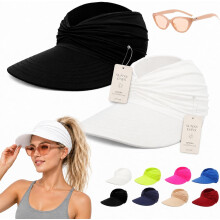 (2pcs-h, color_name) Chapéu Visor FPS 50+ Feminino, Leve e Dobrável