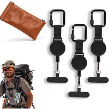 (3pcs, color_name) Buiten anti-diefstal intrekbare telefoonkoord, heavy duty voor reis wandelen