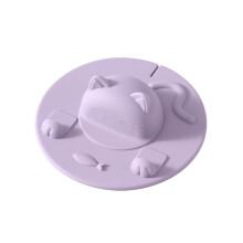 (Purple, -) Niedlicher Katzen Teebeutelhalter, Silikondeckel