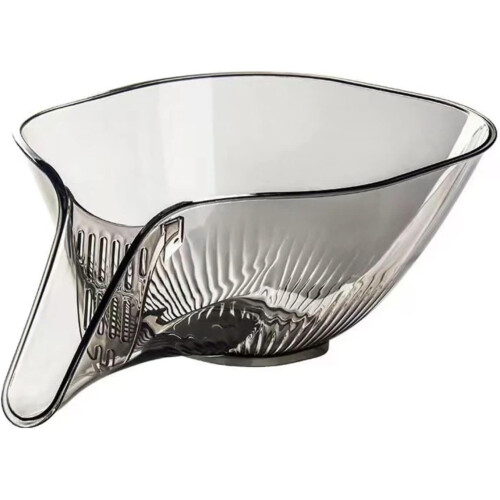 (Gray 2pcs, -) Μπολ αποστράγγισης με εκχυτήρα, μοντέρνο