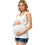 Lightweight Maternity Sleeveless Top Convenient Nursing-White S 1