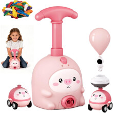 (Pink, -) Ballonwerfer Set, 2-in-1 druckluftbetriebenes Auto, für Kinder ab 3