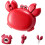 (Red*1pcs, -) Ανοιχτήρι μπουκαλιών κάβουρας 4 σε 1, μαγνητικό ψυγείου, ψαλίδι 1