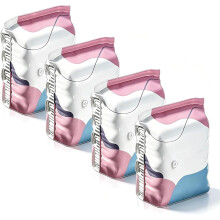 (4pcs, Large) Vakuum Aufbewahrungsbeutel ohne Pumpe, platzsparend für Kleidung
