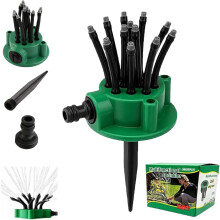 (1PCS, -) 360 multidirectionele gazon sproeier, automatisch roterend systeem met 12 sproeiers