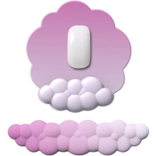 ((Rose Red) Set, -) Verlauf Wolken Handballenauflage, ergonomischer Memory Schaum