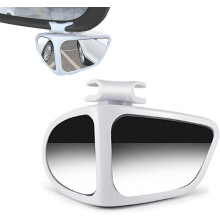 (White-Right, -) Rétroviseur angle mort double lentille 360, grand angle pour voiture