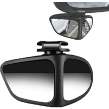 (Black-Left, -) Rétroviseur angle mort double lentille 360, grand angle pour voiture