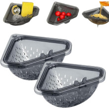 (2Pcs, -) Magnetischer Eckspülsieb, dreieckig, zum Öffnen drehen