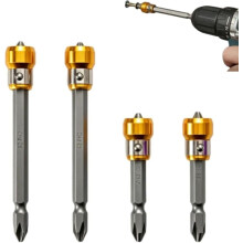 (1 Set, -) 4 stuks PH2 magnetische schroef vasthoudbit set – S2 staal voor impact drivers
