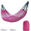 (Pink, -) Αιώρα κατασκήνωσης 260x130cm, φορητή, αντέχει 550 λίβρες 1