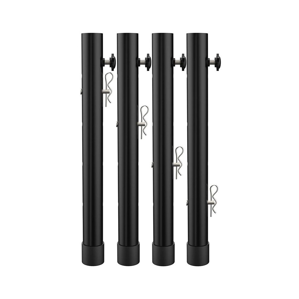 Table Leg Extenders For Folding Tables Straight/Bent Leg, Folding Table Leg Extensions, Heights Adjustable Risers - 4Pcs 4712119941261