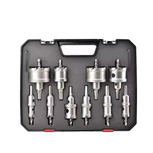 (10pcs, -) Hartmetall Lochsäge für Metall, mit Pilotbohrer, Satz
