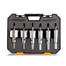 (6pcs, -) Hartmetall Lochsäge für Metall, mit Pilotbohrer, Satz