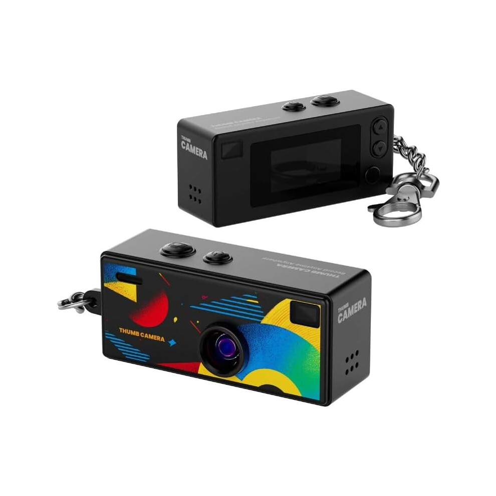 (Black(32G), -) G6 Mini Thumb Camera, 1080P Hd Keychain Digital Camera With 0.96'' Screen, Retro Black 5437706838623