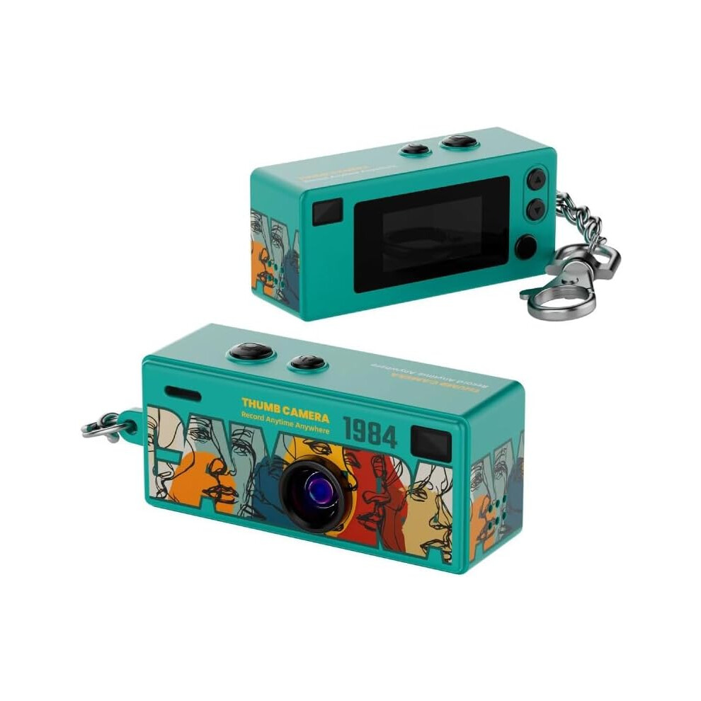 (Green(32G), -) G6 Mini Thumb Camera, 1080P Hd Keychain Digital Camera With 0.96'' Screen, Retro Green 5437706838609