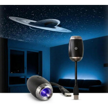 (Saturn’s Rings, -) Mini Galaxy Projector, USB Portable Starry Night Light with Flexible Gooseneck for Car Bedroom