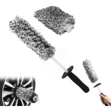 (#C, -) V+ wielborstel, professionele microvezel auto reiniger met lange flexibele handgreep
