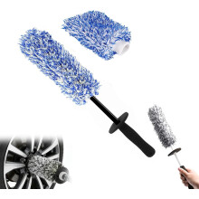 (#B, -) V+ wielborstel, professionele microvezel auto reiniger met lange flexibele handgreep
