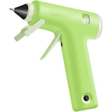 (20w (Green) + 15 Hot Melt Glue Sticks, -) Pistola silicona caliente sin cable, mini USB recargable para manualidades