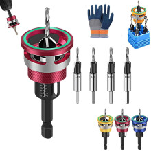 (Red, -) Zweischneidiger Senkbohrer mit einstellbarer Tiefe, HSS M2