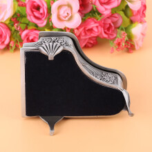 Elegant Piano Shaped Rose Carved Storage