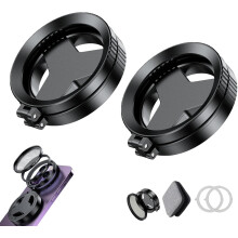 (2 Pcs, -) Magnetischer Anti-Glare Telefonfilter, 52mm CPL Polfilter für Smartphone