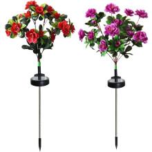 (F(2PC), Colored) Muistopuutarhan loistavat valot realistisilla tekoterälehdillä, LED-seiväs hautausmaakoristeluun