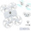 (White, -) LED φως οροφής ανεμιστήρα drone, λαβή E27, τηλεχειριστήριο 1