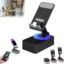 (Black, -) Bluetooth Audio Power Bank Halterung, 360 drehbarer Lautsprecherständer