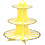 (Watermelon Foil Yellow, -) 3 επιπέδων χάρτινη βάση cupcake, χρυσή άκρη 1