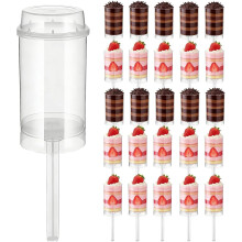 (30 Pcs, -) Cake Push Pop Behälter, wiederverwendbarer Plastik, für Dessert Eis