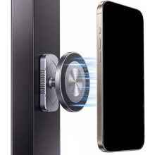 (Grey, -) Heavy duty dubbele magnetische smartphone standaard 2026, 360 rotatie N52 magneten