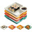 (4pcs Mixed Colors, -) Πιάτο διαχωρισμένο με σάλτσα, επαναχρησιμοποιήσιμο 1
